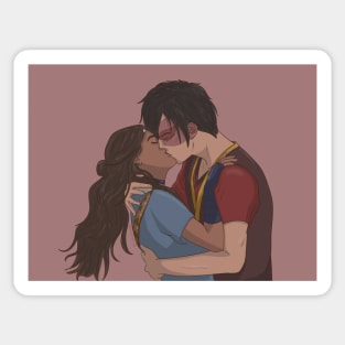 Zutara Kiss poster Sticker